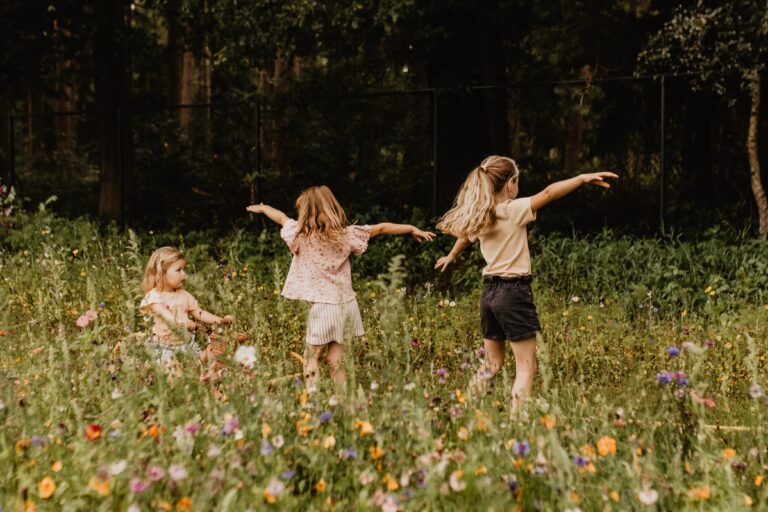 Camping De Kleine Wolf Kinder spielen auf der Wildblumenwiese 1a78f7ee 91dc 401b a14a 428d2aec5d72 768x512
