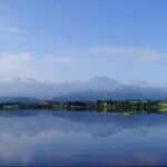 Camping Hopfensee Ausblick vom Campingplatz auf die Allgaeuer Alpen 150x150