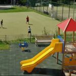 Camping Hopfensee Kinderspielplatz Fussball und Tennisplatz auf dem Campingplatz 150x150