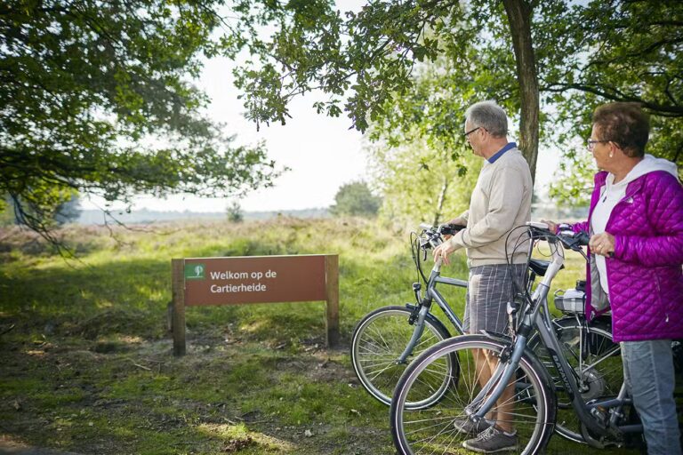 Camping TerSpegelt Fahrradtour entlang des Waldweges 768x512