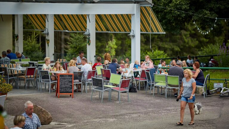 Family Resort Kleinenzhof Restaurant Terrasse 768x432