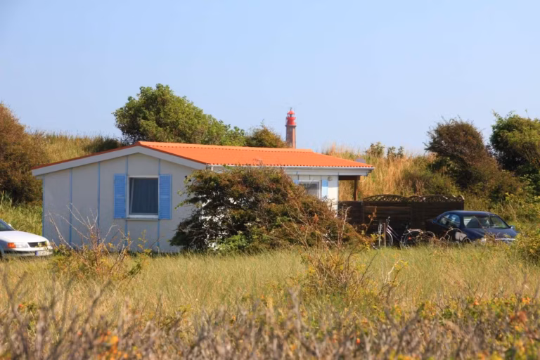 Camping Fluegger Strand Mobilheim am Strand auf dem Campingplatz 768x512